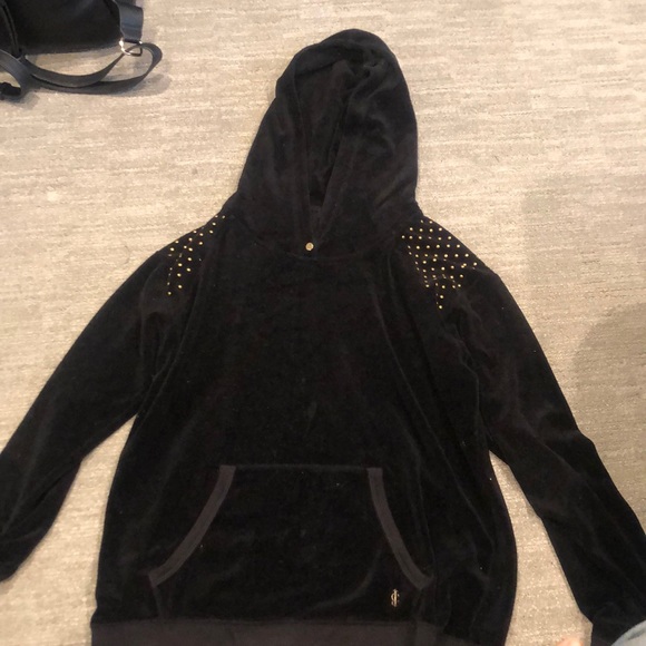 Juicy couture velour hoodie with bronze studs - Picture 1 of 1